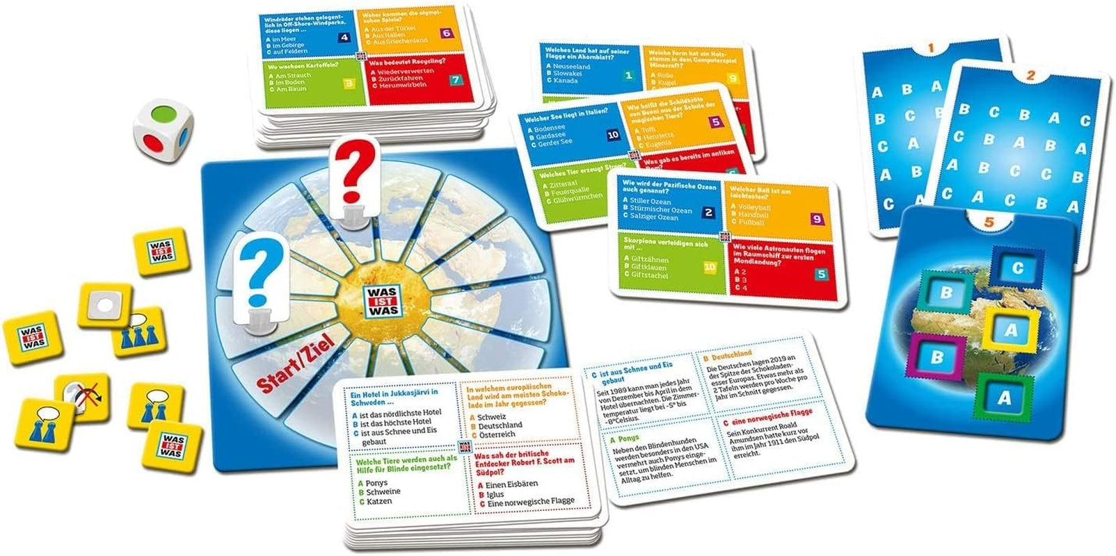 KOSMOS 687748 Mi az: Fedezze fel a világot, kvízjáték, 300+ kvízkérdés, kooperatív tudásjáték gyerekeknek és 8 év feletti fiataloknak, találgatások, családi játék