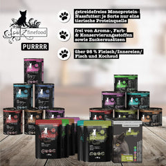Hrană umedă pentru pisici Catz Finefood Purrrr cu monoproteină și somon nr. 105, pentru pisici cu digestie sensibilă, 16 x 80 g