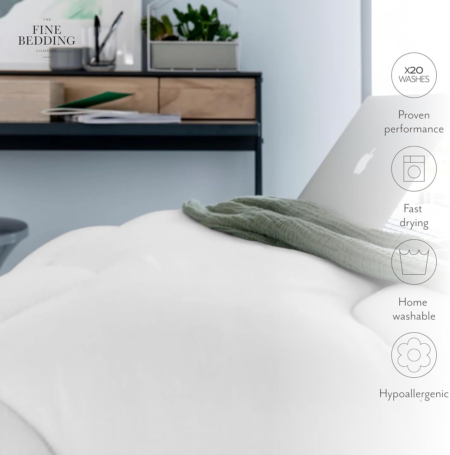 Twin Spundown ágytakaró 4,5 Tog Könnyű hipoallergén, melegen mosható nyári takaró franciaággyal luxus szállodai minőségi huzat újrahasznosított anyagainkkal Naty Shop paplanok és paplanok