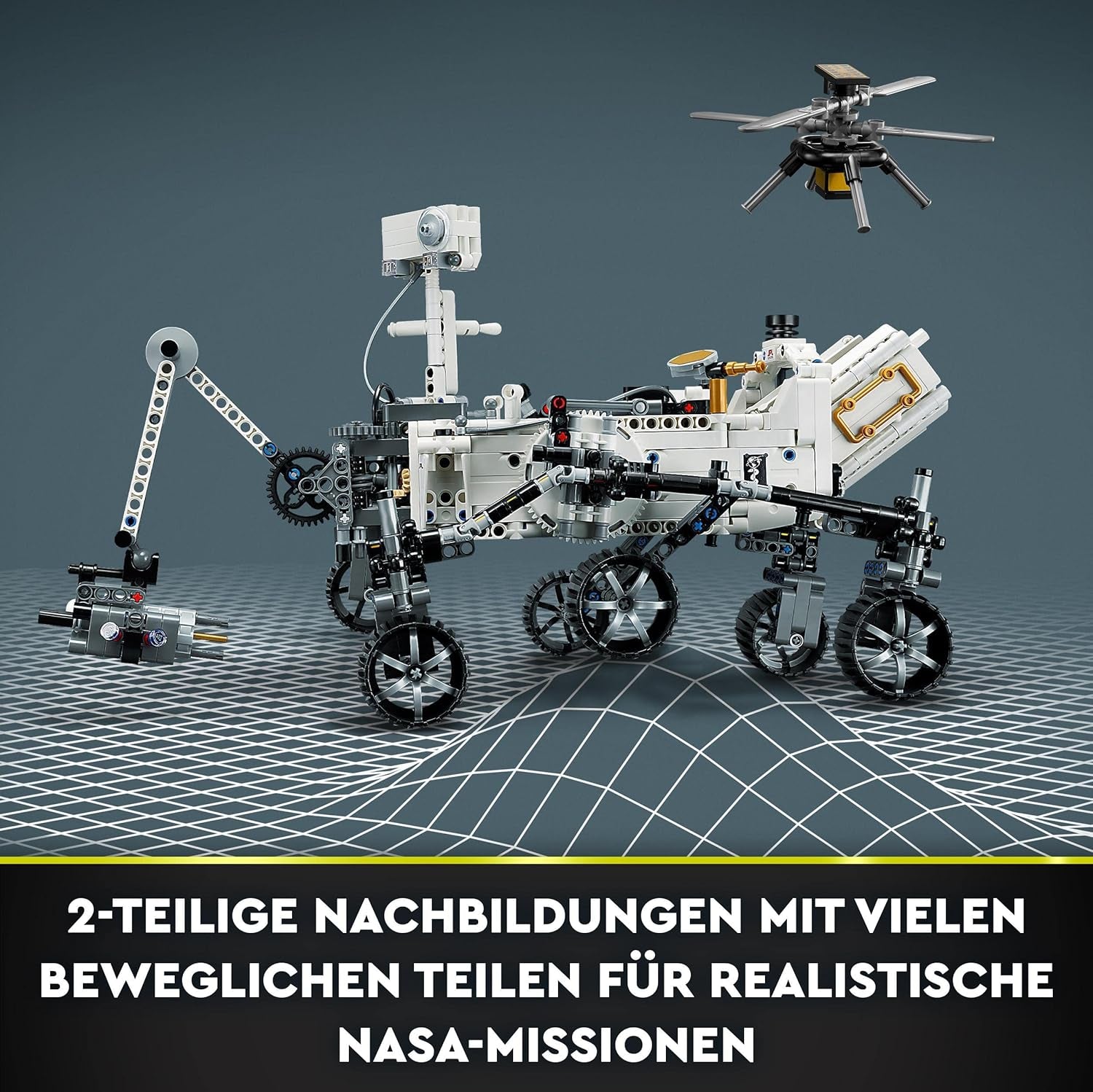 LEGO Space Toy Set 42158 Technic NASA Mars Rover Perserverance Ar App, Science építőjáték lányoknak és fiúknak 10+ építőkészletek Besuche den LEGO-Store
