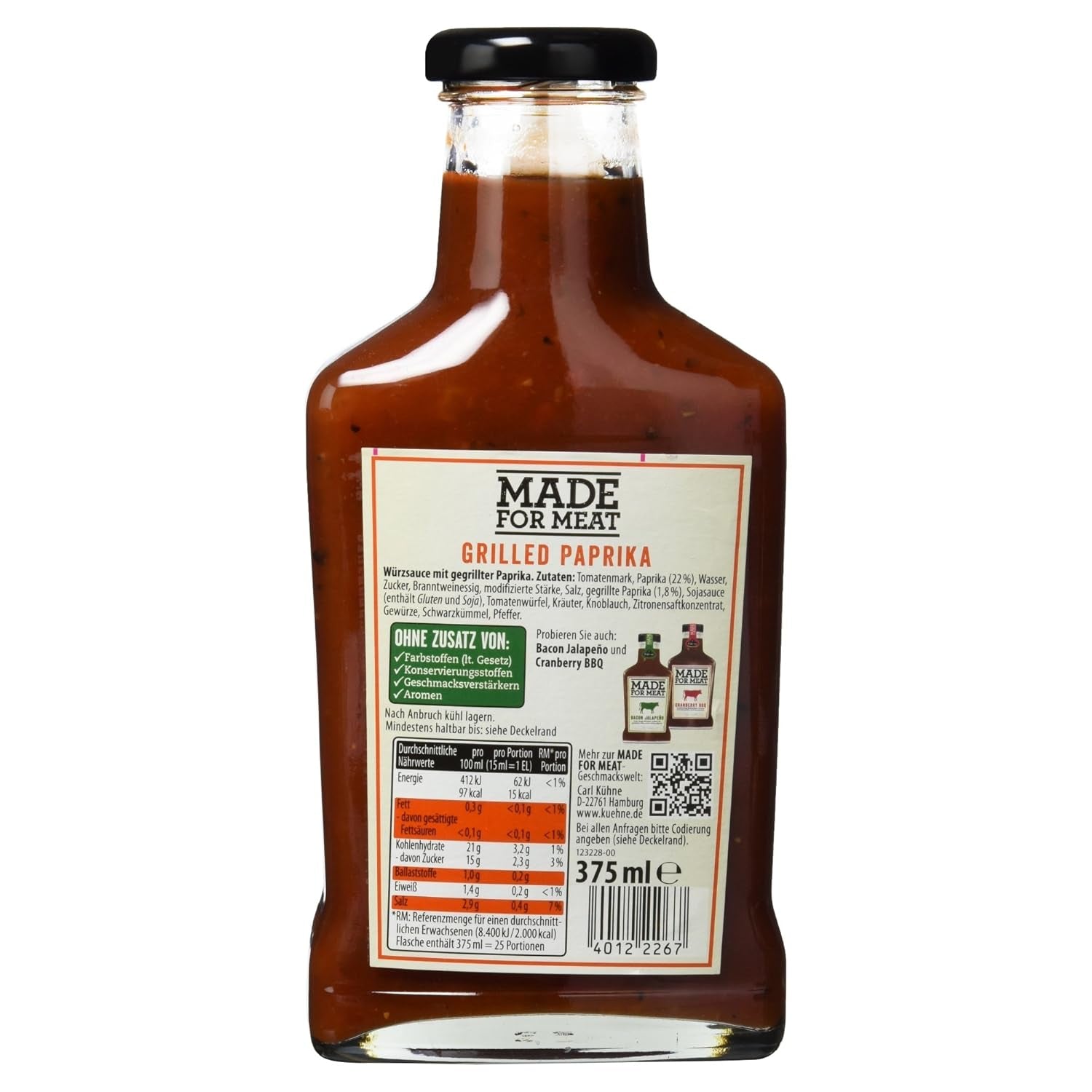 Made for Meat Grillezett paprika, 375ml