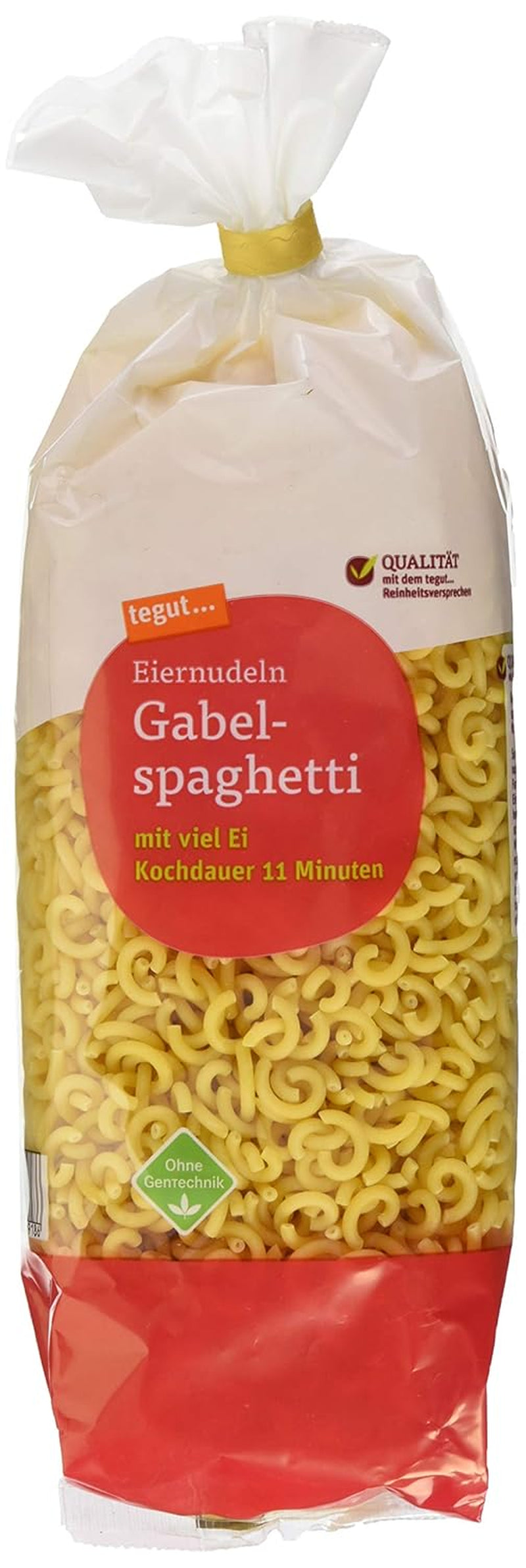 tegut... Tészta tojásos, villa alakú spagettivel, 1 x 500 g