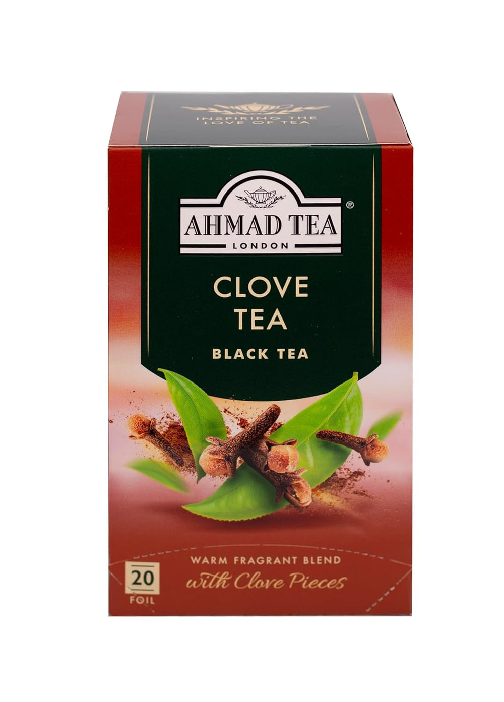 Ahmad Tea - Fruit Tea Selection - Sortiment de ceaiuri de fructe din ceai negru - Măr, piersică și fructul pasiunii, căpșuni, lămâie și lime - Ambalate individual și sigilate pentru păstrarea aromelor - 20 pliculețe de ceai cu bandă