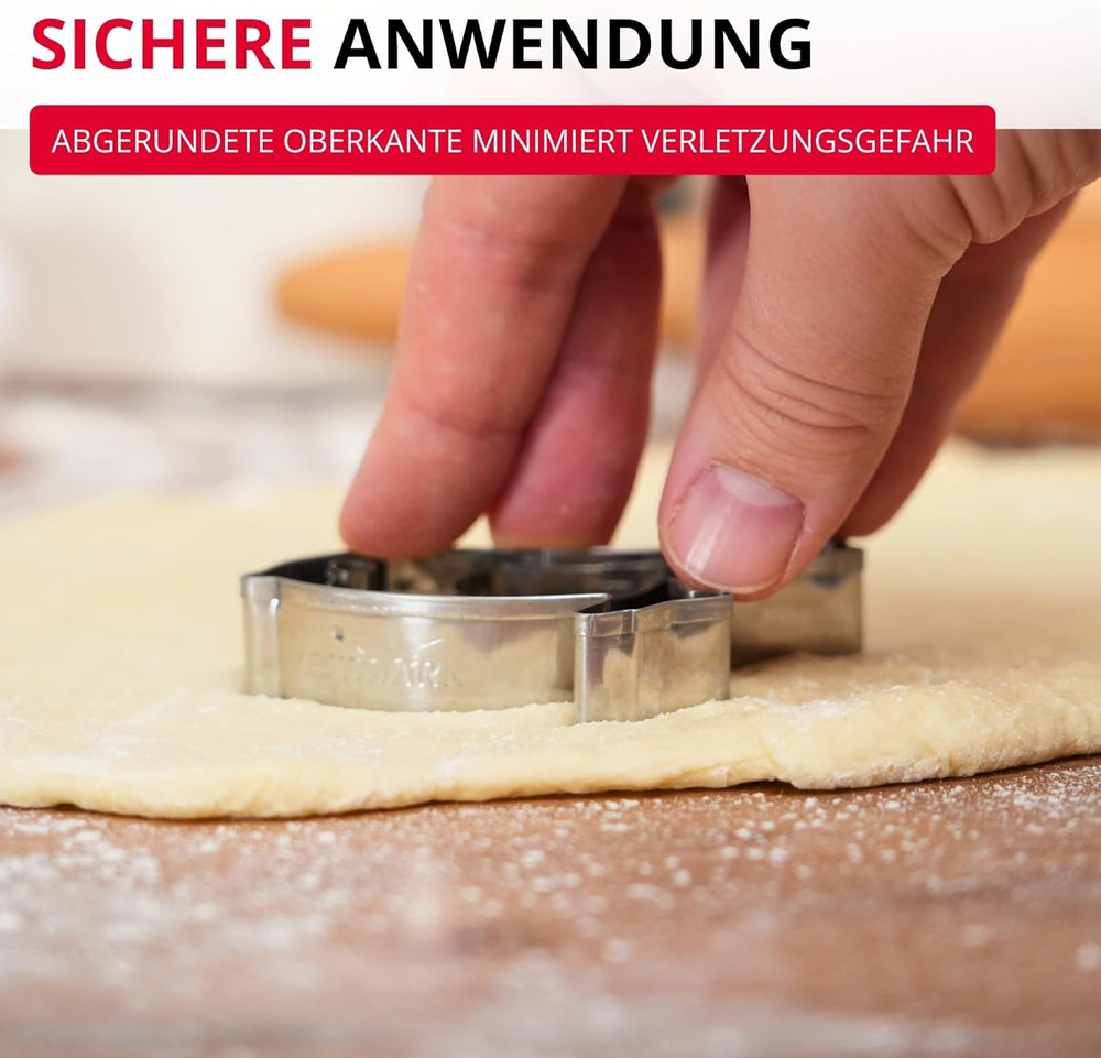 Formă de biscuiți Westmark Sparrow – Formă de biscuiți din oțel inoxidabil – Formă precisă pentru biscuiți, aluat și multe altele – Forme de biscuiți pentru Paște și Crăciun, 8 cm