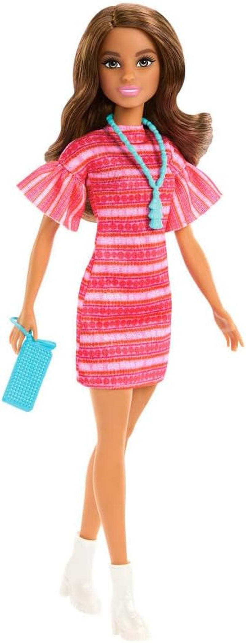 Barbie und Teresa Rezept für Freundschaft Teresa-Modepuppe mit unverkennbarem Outfit zum An- und Ausziehen, mit kiegészítők, beleértve einer Necklace, JCT02