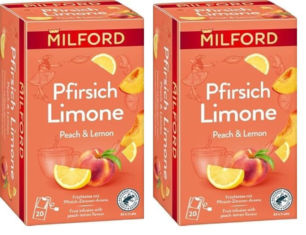 MILFORD Căpșuni și vanilie | Ceai de fructe cu aromă de căpșuni și vanilie | 20 pliculețe