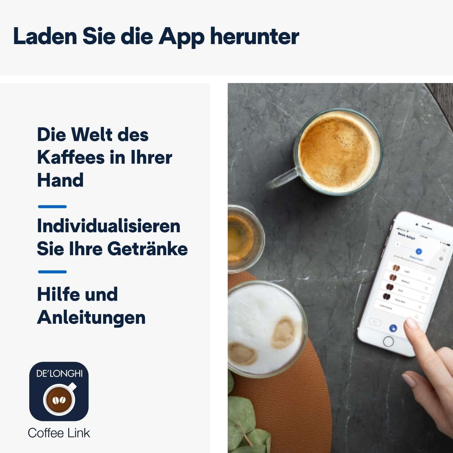 De'Longhi Dinamica Plus ECAM 370.70.B Espressor complet automat cu sistem LatteCrema Milk, Cappuccino și Espresso, ecran tactil color TFT de 3,5 inci și control prin aplicație, funcție cafetieră, negru