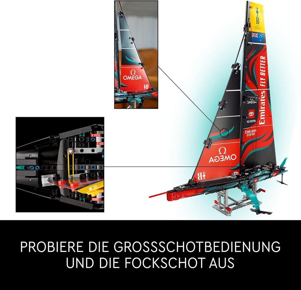 LEGO Technic Emirates Team New Zealand AC75 Versenyjacht Vitorlás építőkészlet Ajándék férfiaknak és nőknek Kreatív és pihentető tevékenység 42174 Építőkészletek Besuche den LEGO-Store
