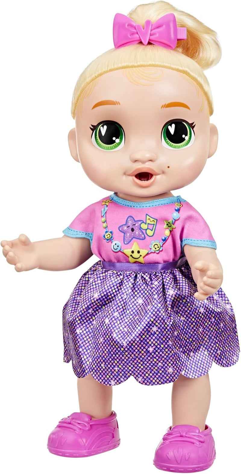 Baby Grows Up Puppe LaLa GooGoo – interaktív játék Babypuppe mit Wachstum (25–35 cm), 75+ Geräusche, 6 Mileensteine, Spielzeug für Kinder ab 3 Jahren