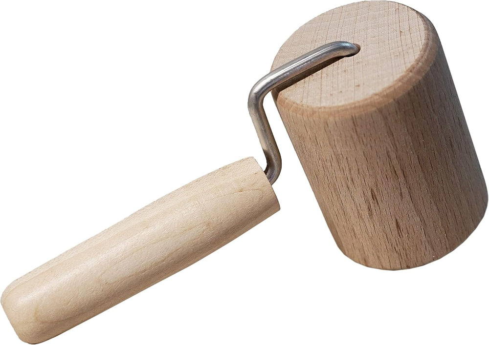 Chinchilla® Backblechroller/Teigroller zylindrisch aus Buchenholz | Der stable Helper für die Küche | Németországban készült | Nachhaltige Qualität aus Deutschland | 18 x 5 cm