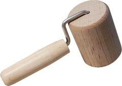 Chinchilla® Backblechroller/Teigroller zylindrisch aus Buchenholz | Der stable Helper für die Küche | Németországban készült | Nachhaltige Qualität aus Deutschland | 18 x 5 cm