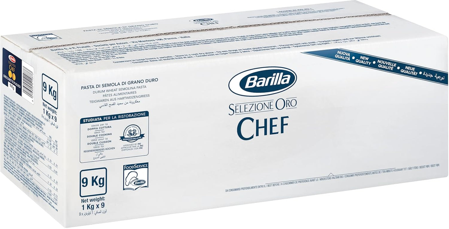Barilla Selezione Oro Chef Orecchiette Pugliesi, 9 db-os csomag (9 x 1 kg)