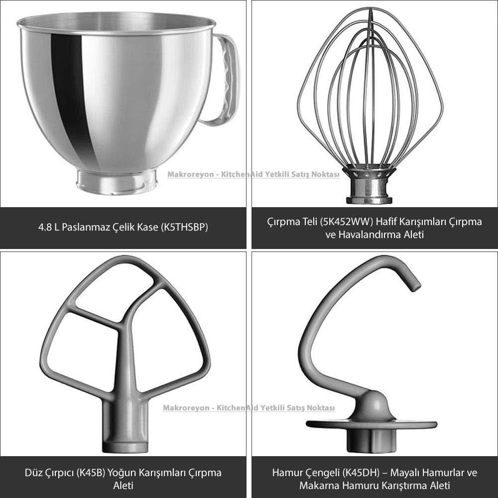 KitchenAid Artisan 5KSM125EER edénykeverő, 300W, 4,8L Naty Shop