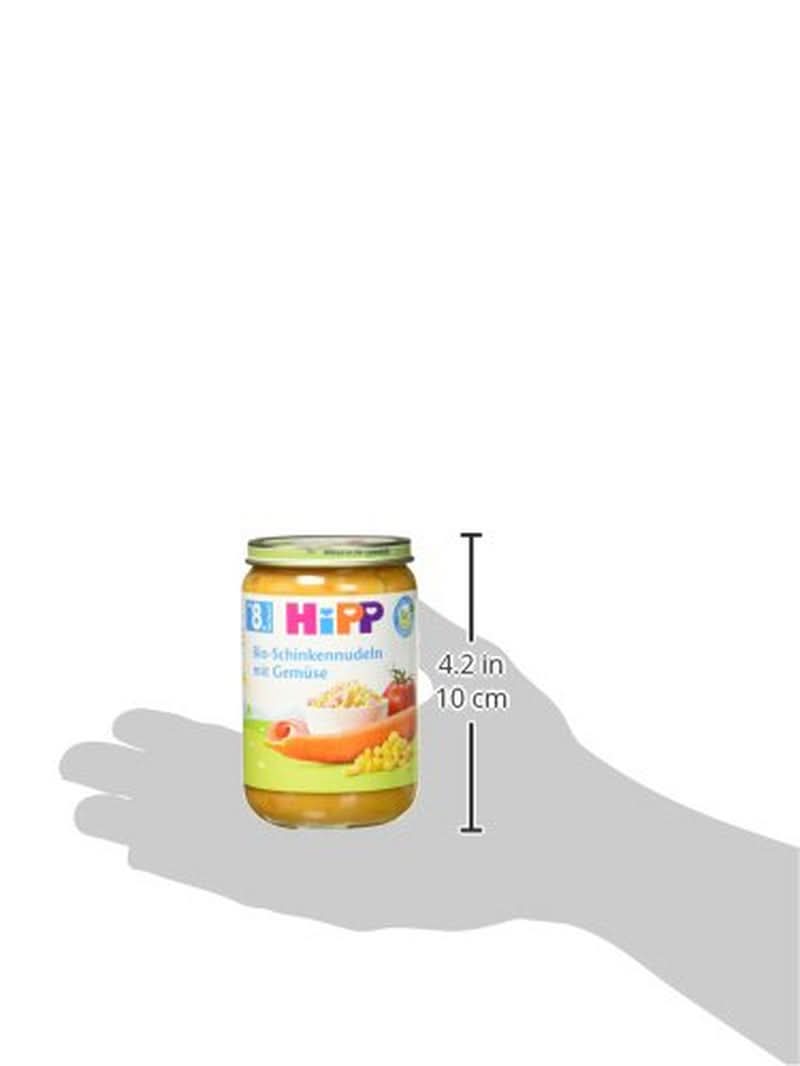 Hipp bio tészta sonkával és zöldségekkel, 6 db-os (6 x 220 grammos) Mother and Child Naty Shop csomag