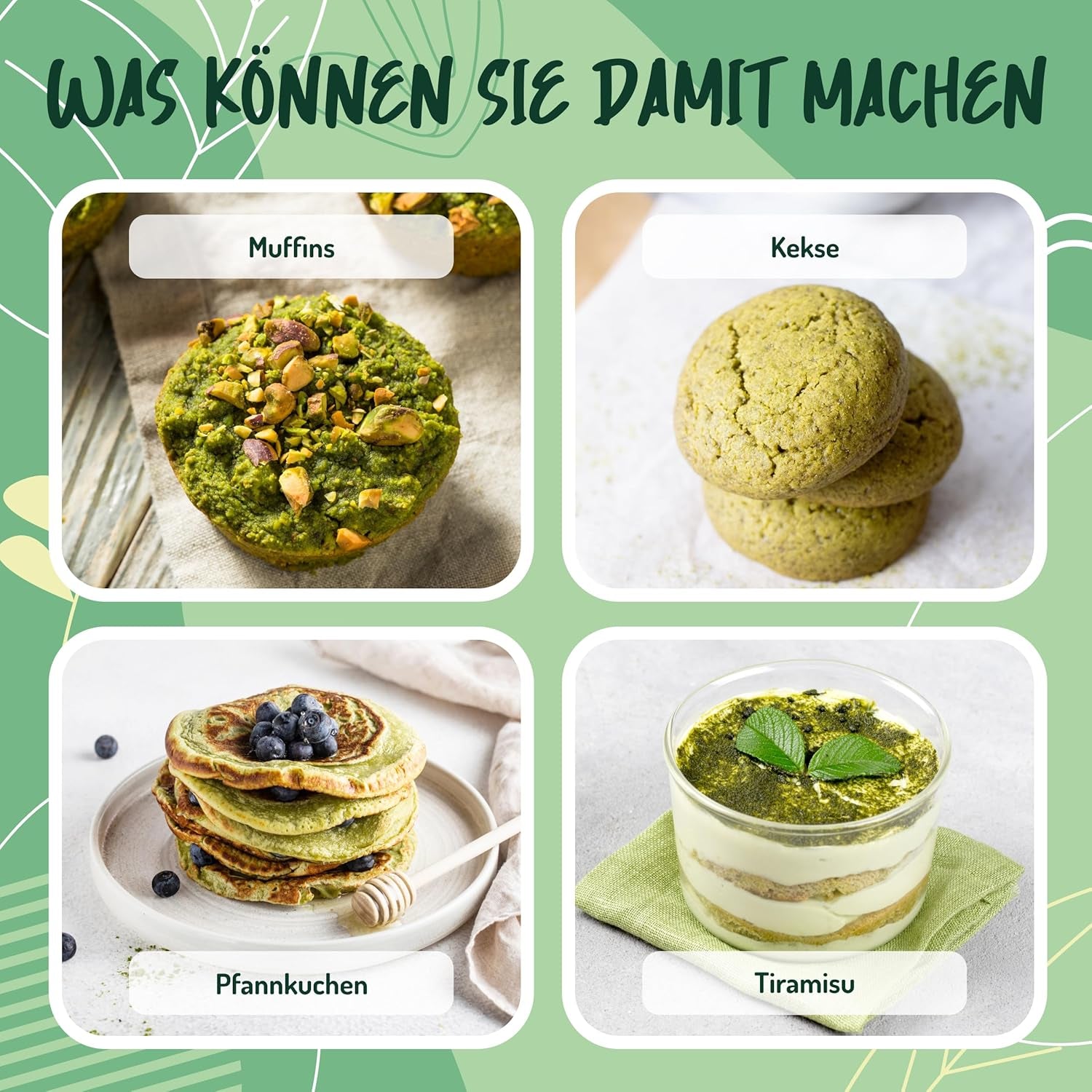 CIBO CRUDO Pudră Matcha Bio 75 g – Ceai verde Matcha japonez pentru prăjituri, înghețată sau deserturi