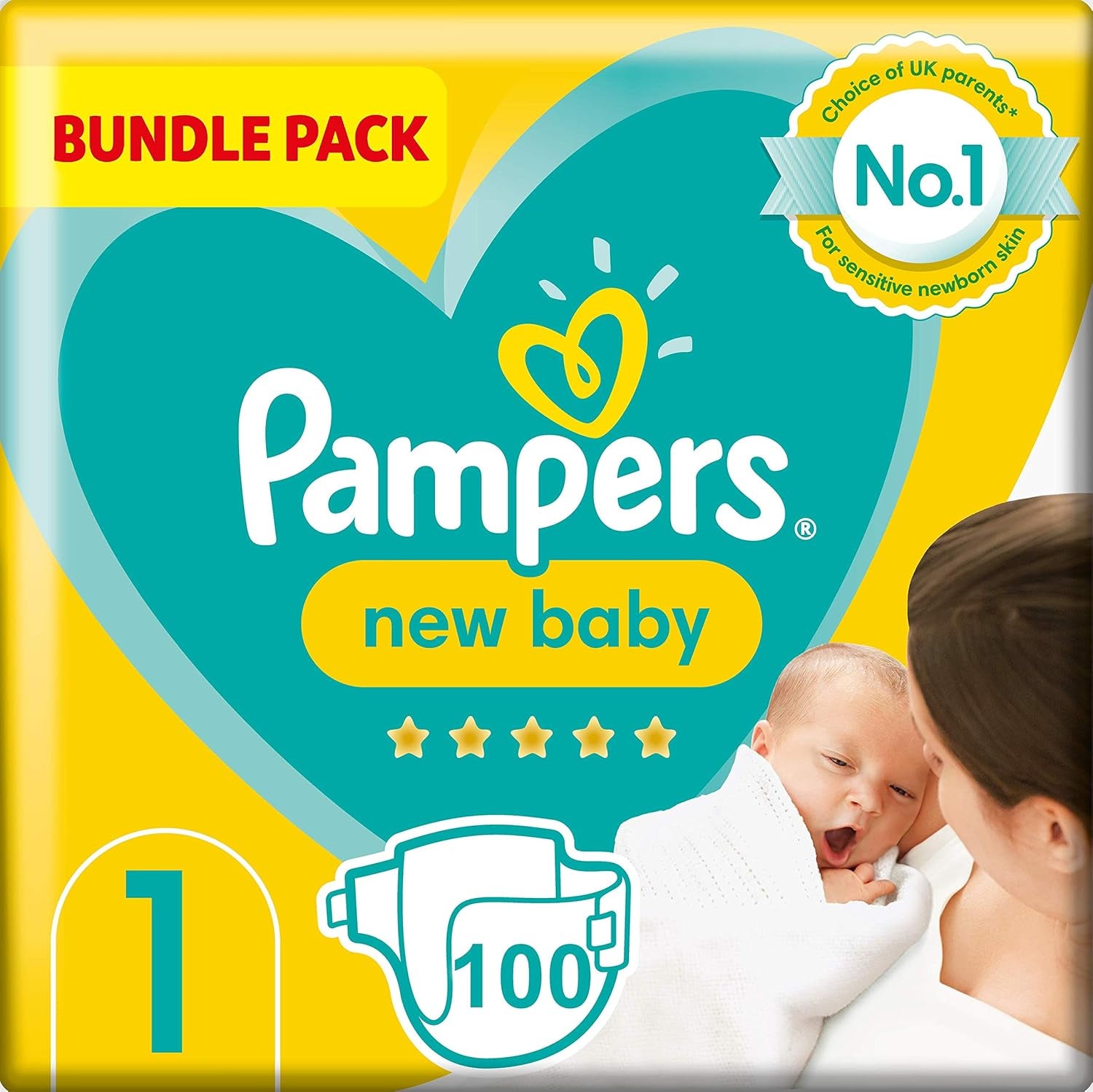 Pampers Premium Protection New Baby pelenka, 1-es méret (újszülött), 22 db