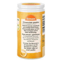 Ostmann Gewürze – Zitronenschale, gemahlene Schale für ein frisches Zitronen-Aroma, zum Backen oder Verfeinern von Soßen, Dressings & Desszertek, vegán, 35 g (Verpackungsdesign kann abweichen)