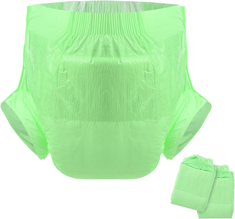 CutiePlusU felnőtt pelenkák, száraz felület, maximális nedvszívó képesség éjszaka, eldobható inkontinencia pelenka - kék, rózsaszín, fehér, 3 csomag (közepes 71-96 cm)