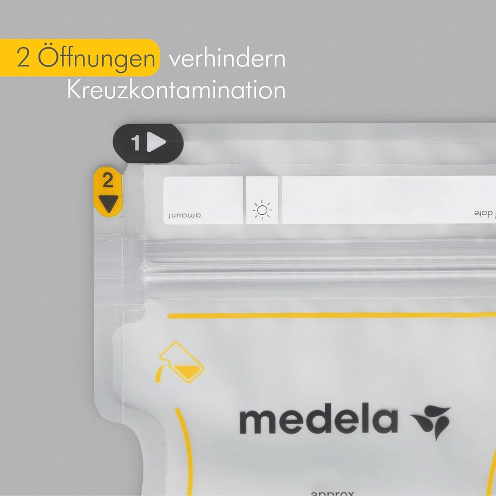 Medela Easy Pour Muttermilchbeutel Zum Einfachen Ausgießen, 100 Stück, 210 ml, Auslaufsichere Einweg-Muttermilchbeutel Mit Überlaufschutz, Stillhelfer Kiegészítők Bébiétel és szoptatás Naty Shop