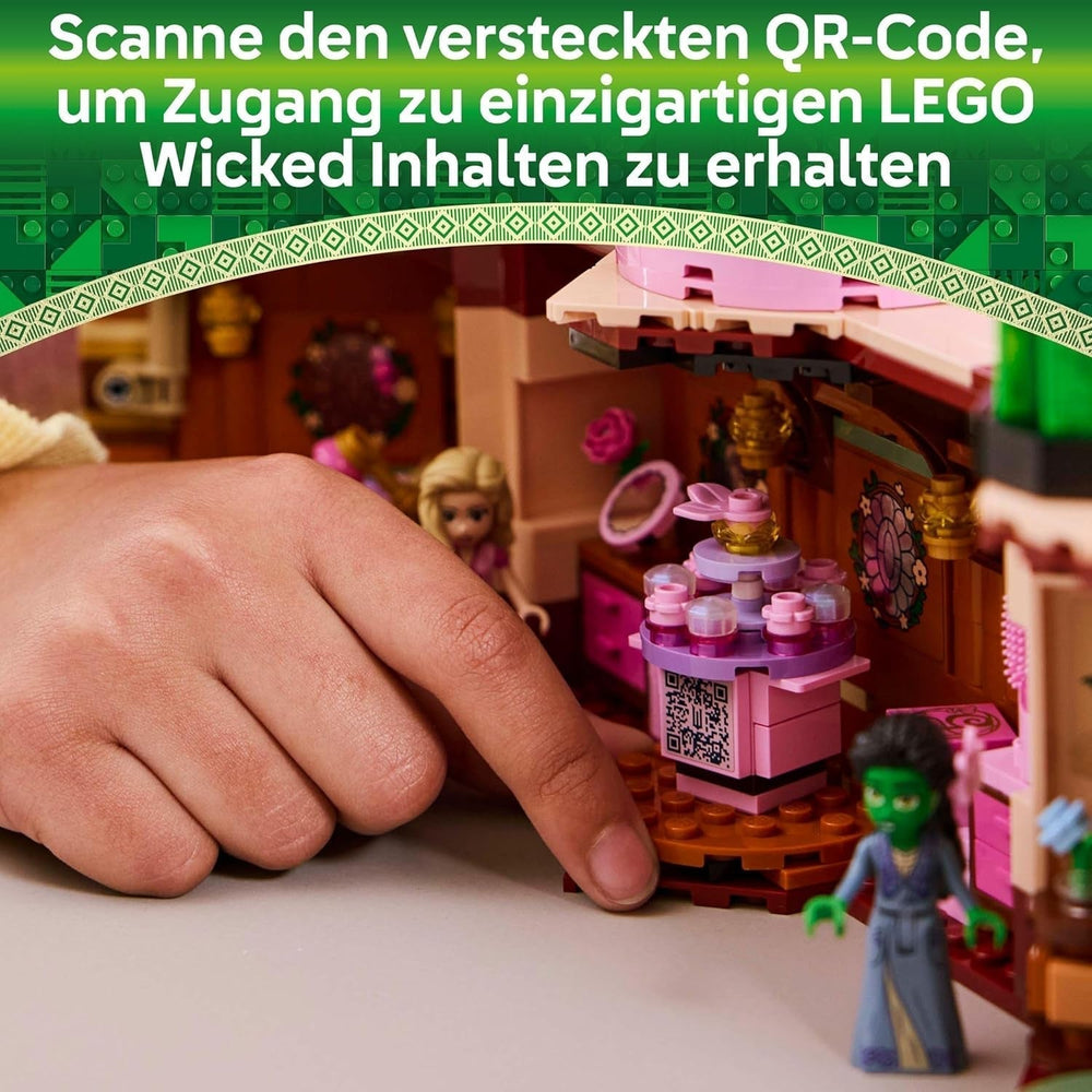 LEGO Wicked Glinda és Elphaba hálószobája - Babaház 2 mini Óz boszorkány babával, klassz kiegészítőkkel, köztük virágokkal és ruhákkal - Kreatív játék 8 év feletti lányoknak és rajongóknak - 75683 Építőkészlet Besuche den LEGO-Store