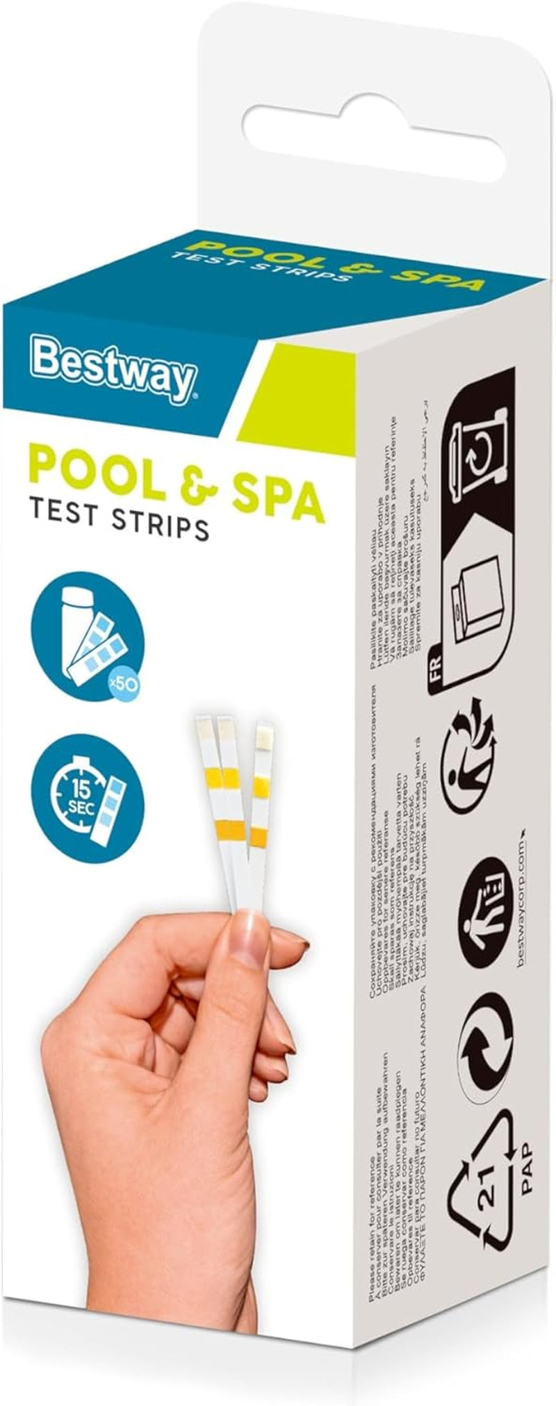 Bestway 3 az 1-ben tesztcsíkok, 50 darab