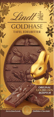 Lindt Gold Bunny csokoládészelet, étcsokoládé | 120 g 60%-os étcsokoládé, eredeti Gold Bunny recept szerint készült | Csokoládé | Csokoládé ajándék