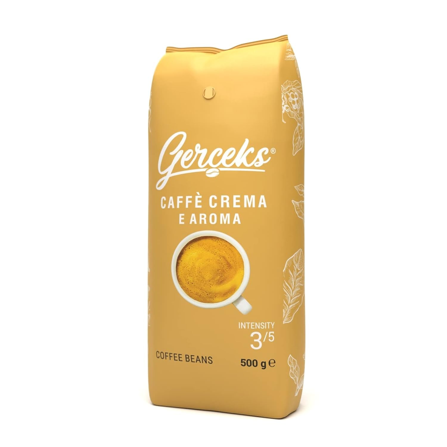 Caffe Crema E Aroma Kaffeebohnen 2kg (4x500g), Barista Kaffee schokoladig und säurearm, Espressobohnen kräftig, Bohnenkaffee mit Arabica und Robusta, feine Crema, ideal für Milchkaffee