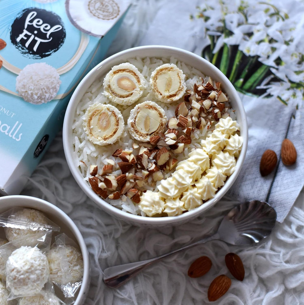 Cukormentes mandula kókuszpraliné, FIT FIT, hozzáadott cukor nélkül, 17% fehérje, 63 g