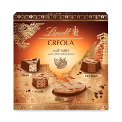Lindt csokoládé | Kreol pralinédoboz | 165g | 15 praliné 4 ízletes változatban, 100% finom kakaóból, alkoholmentes | Csokoládé ajándék készlet