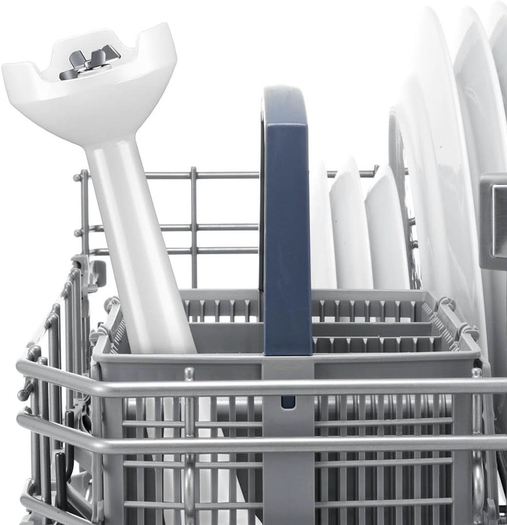 Bosch Stabmixer Clevermixx MSM14000, Abnehmbarer Mixfuß, Ergonomischer Griff, Leichtes Gehäuse, 4-Klingen-Messer, Einfache Reinigung, 400 W, Weiß/Rot Kitchen Naty Shop