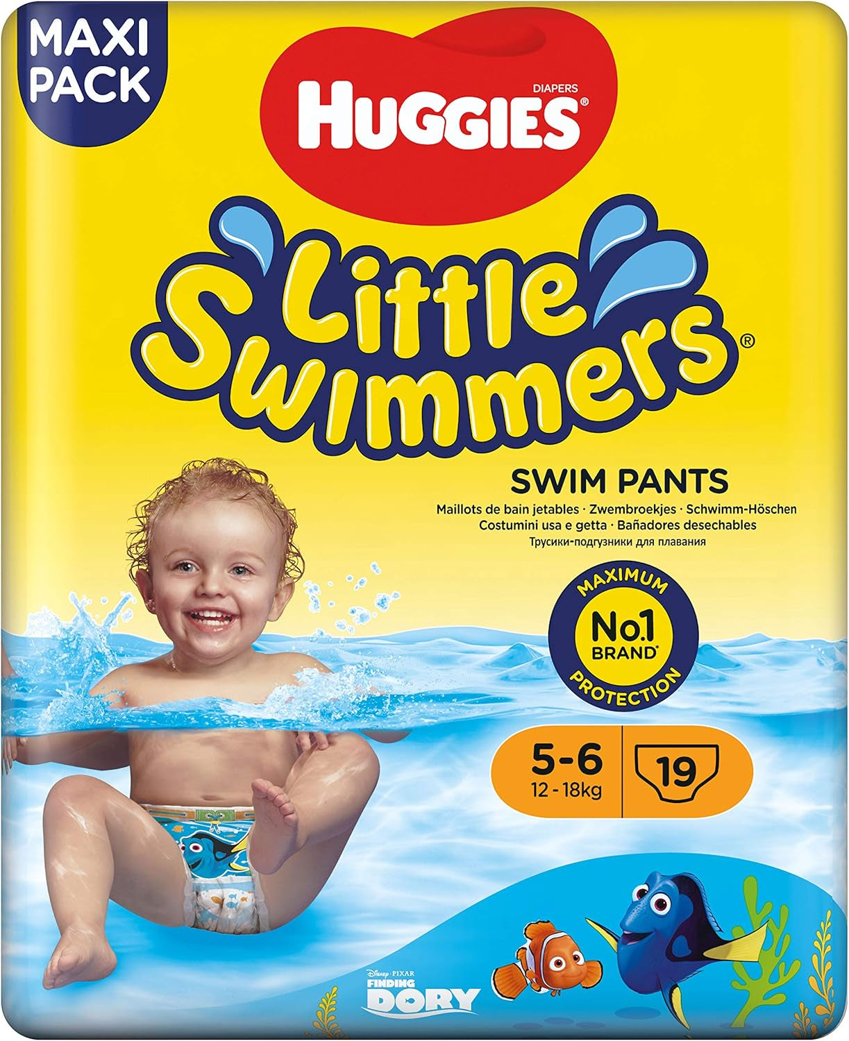 Huggies Little Swimmers 5/6 méretű úszópelenka (12-18 kg), 1 csomag 19 darab
