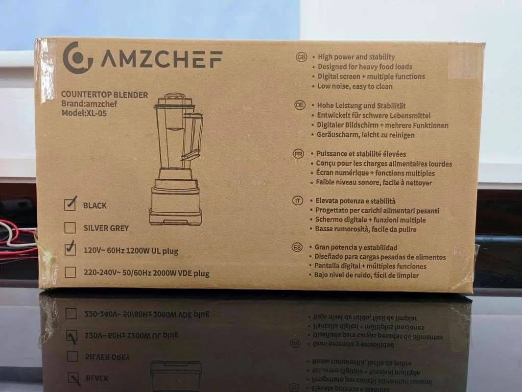 AMZCHEF turmixgép, 8 intelligens menü és 10 sebesség, LCD érintőképernyő Kitchen Naty Shop