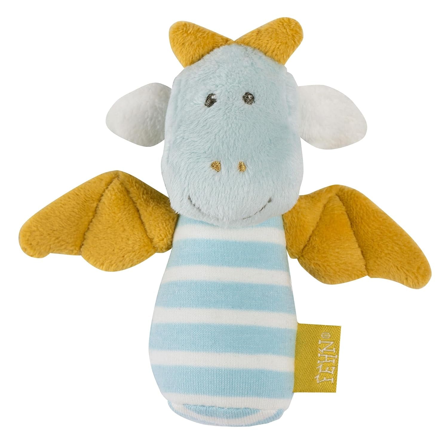 Fehn mini rattle otter - mini jucărie de prins pentru zornăit, pipăit și joacă cu un animal din țesătură moale și drăgălașă - un companion loial pentru bebeluși și copii mici cu vârsta de 0+ luni Jucarii Bebe Naty Shop Dragon