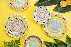 Set de veselă Excelsa Esprit, ceramică, multicolor, 18 piese