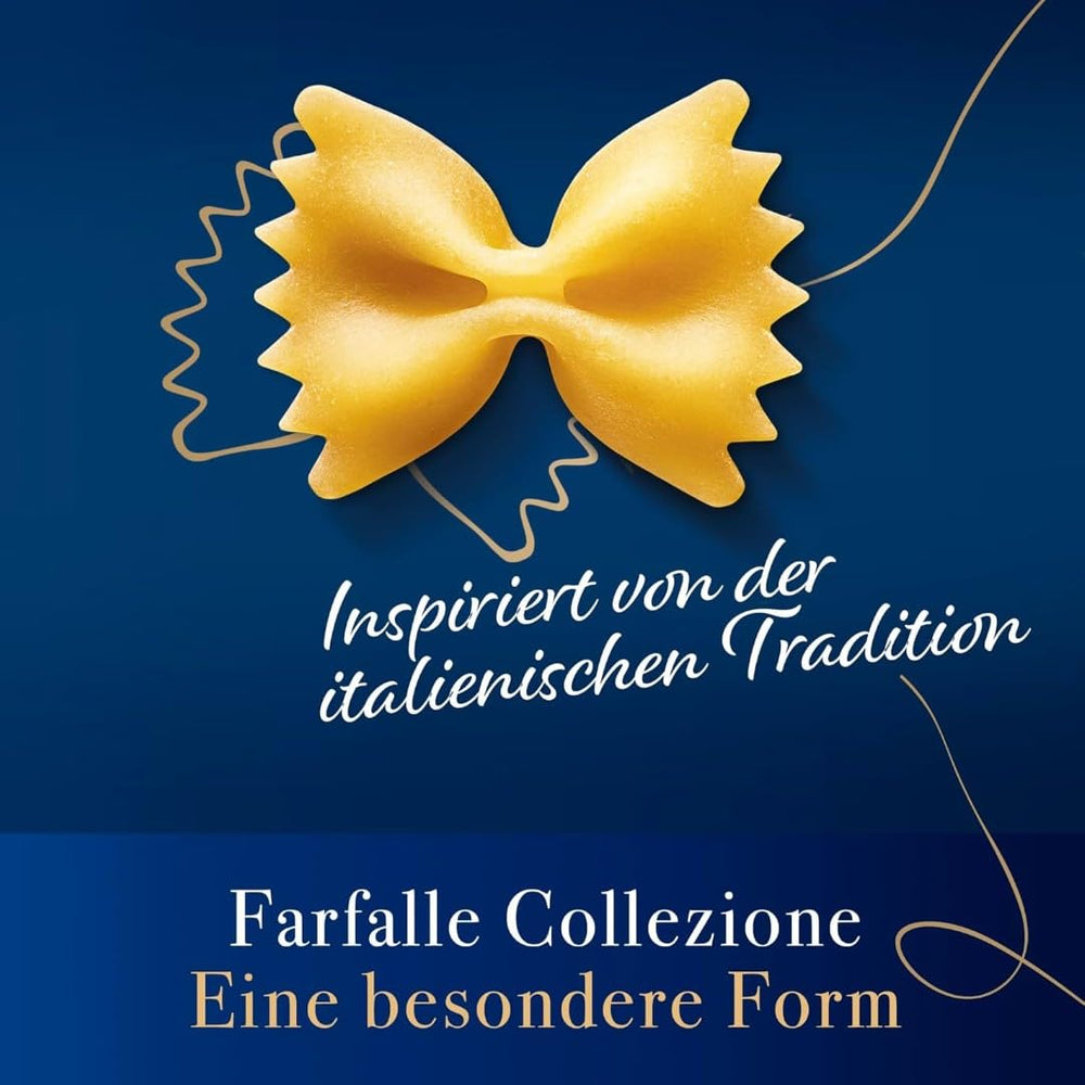 Barilla Collezione Farfalle tészta kiváló minőségű durumbúzából, mindig al dente, (1 x 500g)