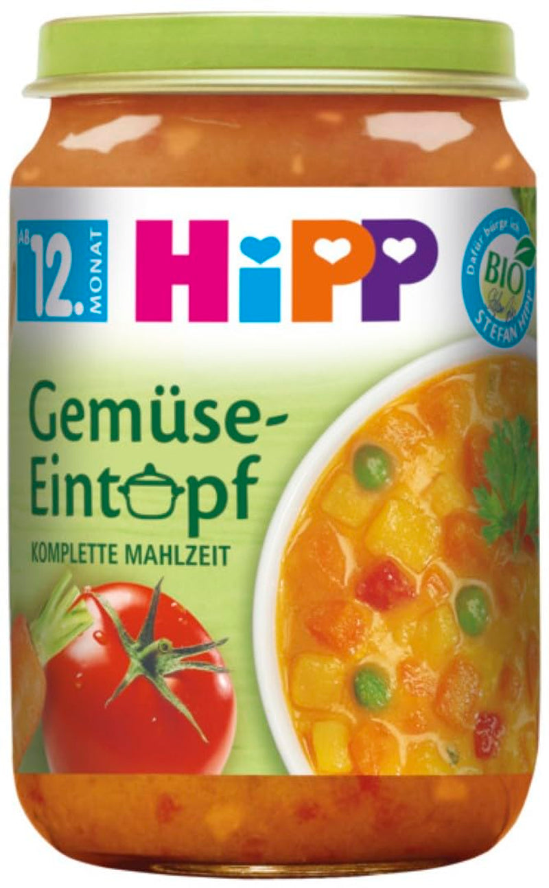 Hipp Bio pörköltek 12 hónapos zöldségpörköltből, 250G, 6 db-os (6X250G) csomag Mother and Child Naty Shop Alapbeállítás