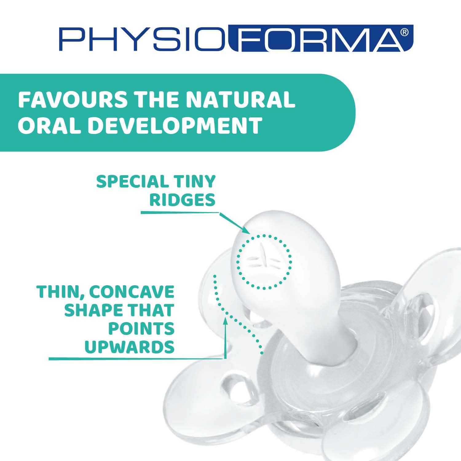 Chicco PhysioForma Comfort Suzetă 6-16 Luni, 1 Bucată, Suzetă cu Tetină din Silicon, Susține Respirația Fiziologică și Promovează Dezvoltarea Orală Corectă, Albastră