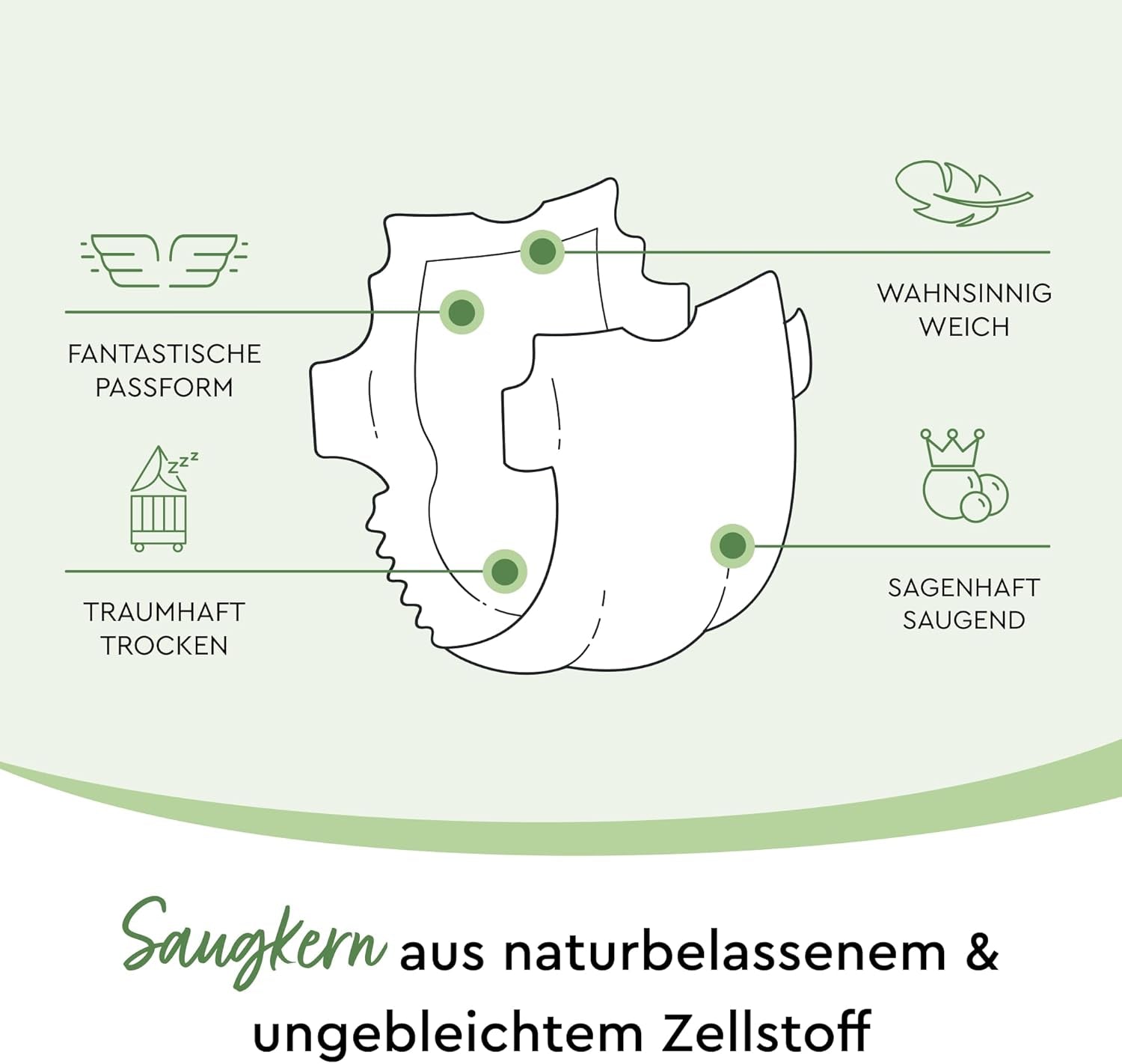 LILLYDOO Eco pelenkák, 5-ös méret (11-16 kg), havi doboz (125 db)