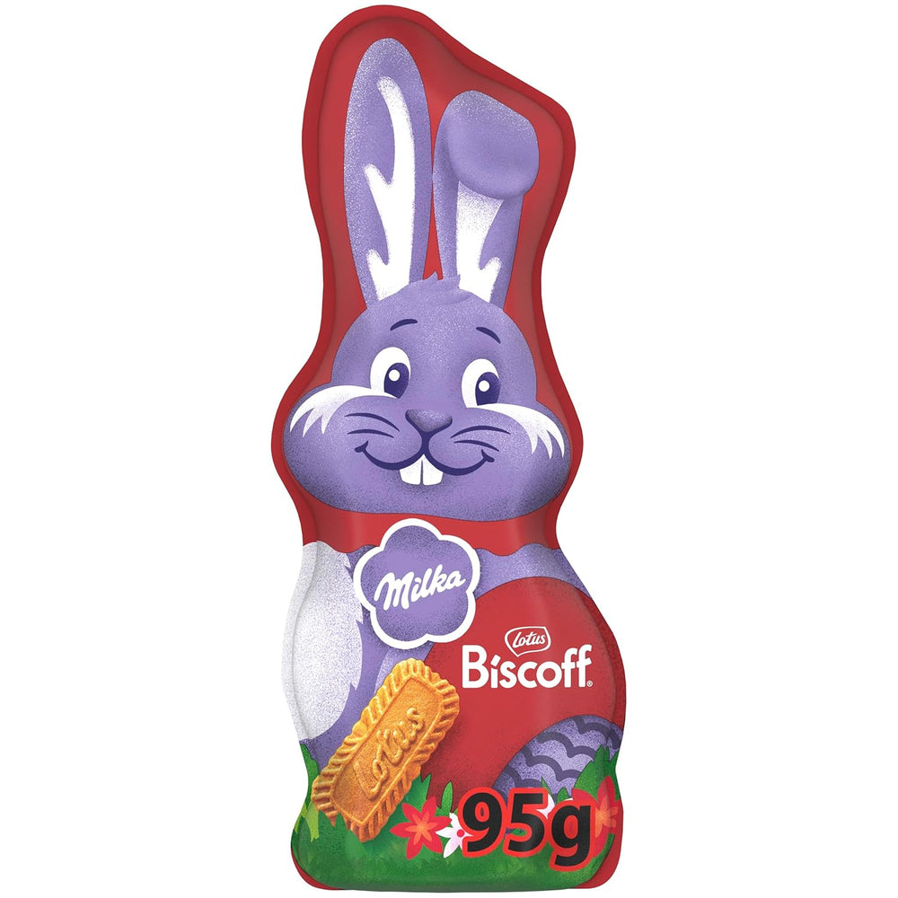 Milka Smiling Bunny Biscoff – finom húsvéti nyuszi csokoládéval és Lotus Biscoff keksz darabokkal – 95g