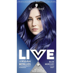 Schwarzkopf LIVE U67 Blue Mercury, 100 ml Vopsea pentru par Naty Shop Urban Metallics U67 Albastru Mercur 1 bucată (pachet de 1)