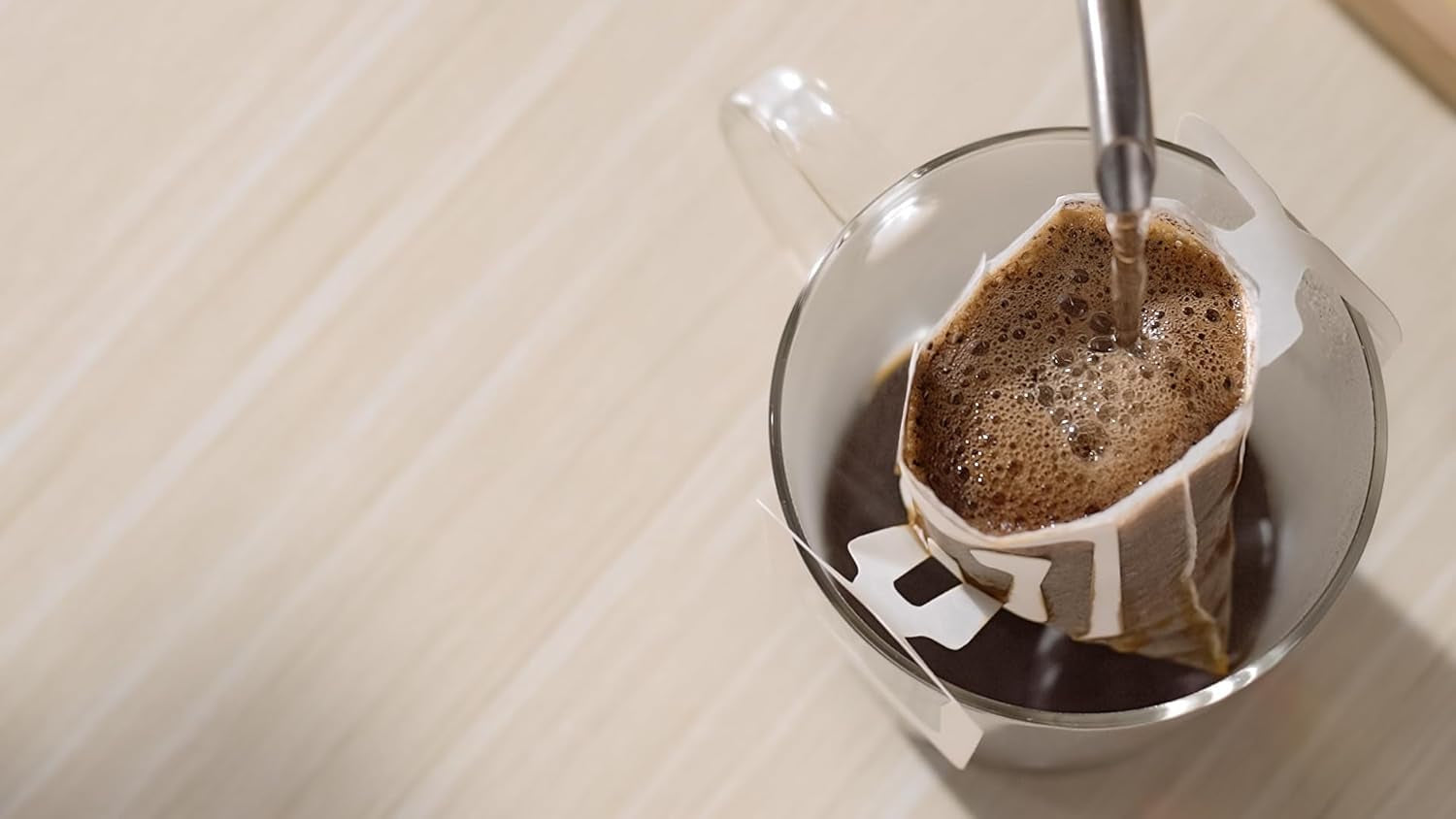 Cafea Japan Craftsman, cafea filtrantă de unică folosință, amestec ușor Brazilia Vietnam, 16 pliculețe.