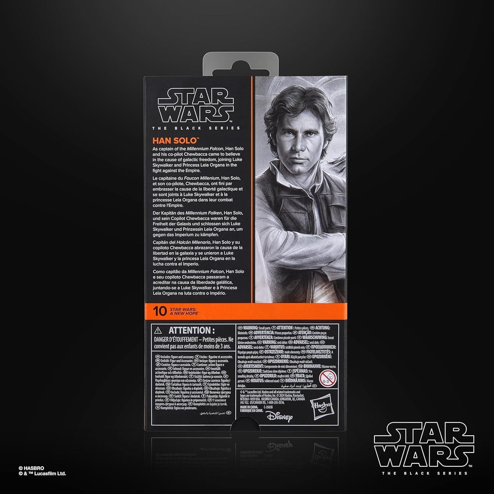 Star Wars The Black Series Han Solo, Star Wars: A Hope Premium Collectible akciófigura (15cm) Akciófigurák Naty Shop