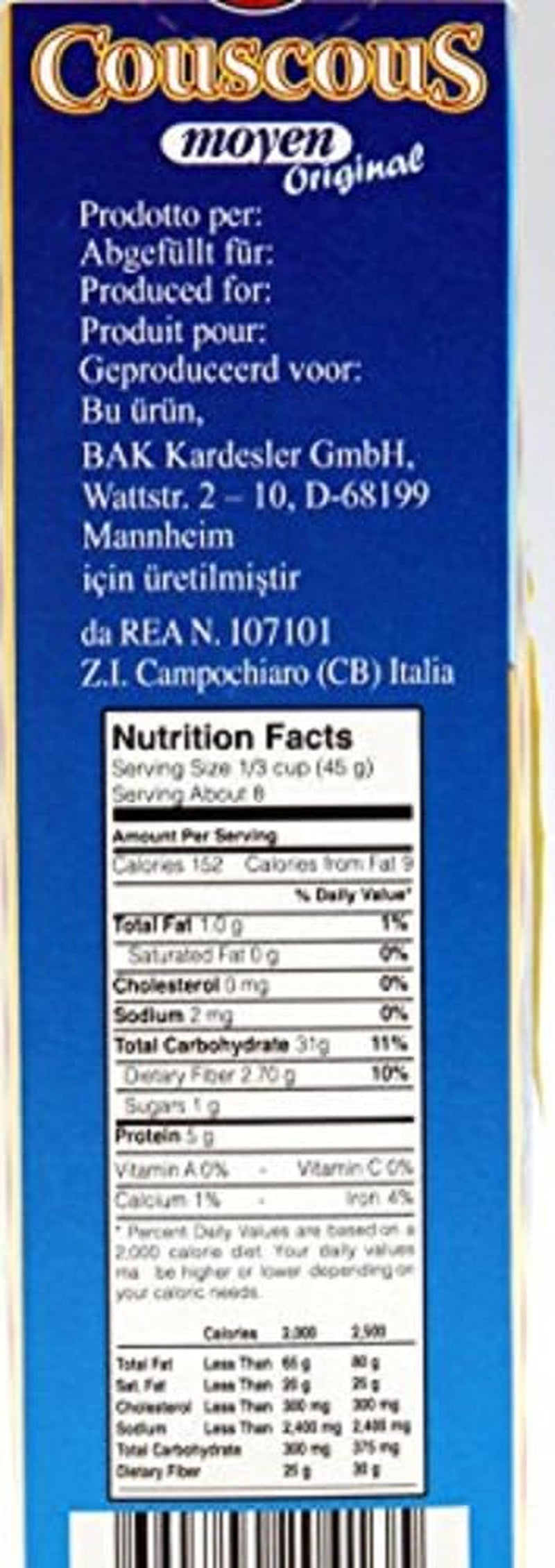 Kuszkusz Moyen Original, 0,5 kg