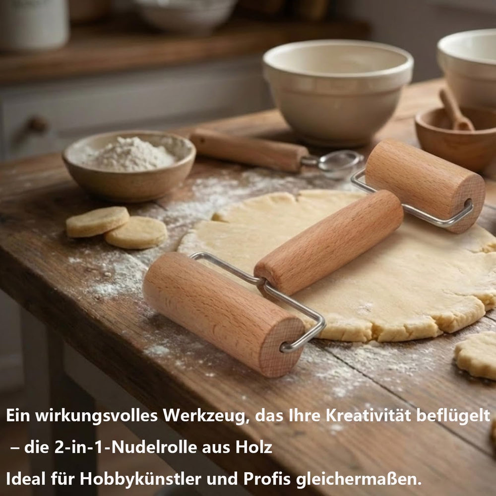 Nudelholz, Teigroller, Nudelholz Holz, Sodrófa, Teigroller Holz, Teigrolle, Geeignet zum Backen und Kochen in der Heimischen Küche, Tortilla, Pizza, Plätzche