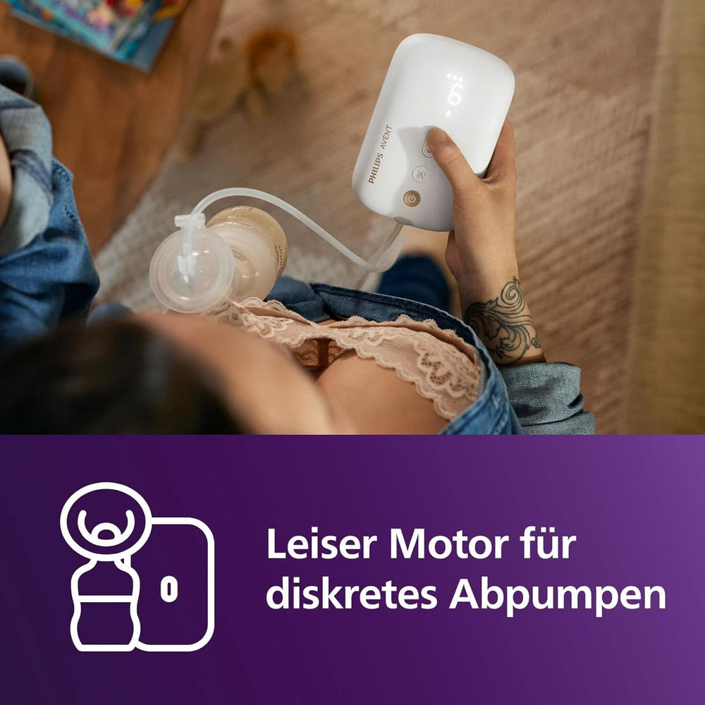 Elektronische Philips Avent Einzelmilchpumpe Premium - Mit Natural Motion Technologie, Wiederaufladbarem Akku, Timer-Anzeige (Modell SCF396/31) Kiegészítők Élelmiszer és szoptatás Bebe Naty Shop
