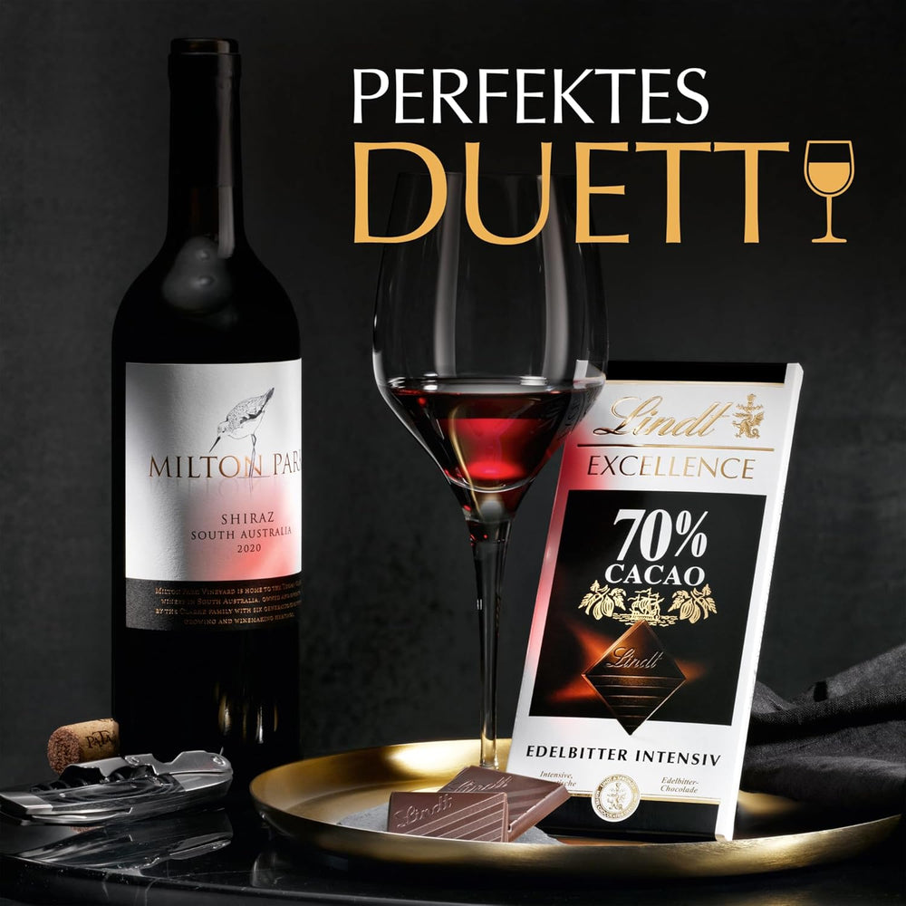 Lindt csokoládé | Bar EXCELLENCE 70% | 100g | Intenzív, testes étcsokoládé | Vegán csokoládé