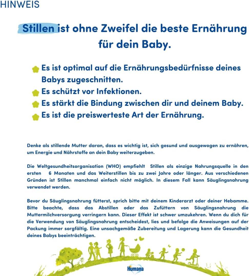 Humana PROBALANCE 2 anyatej, 6. hónap után, 750 gramm Mother and Child Naty Shop