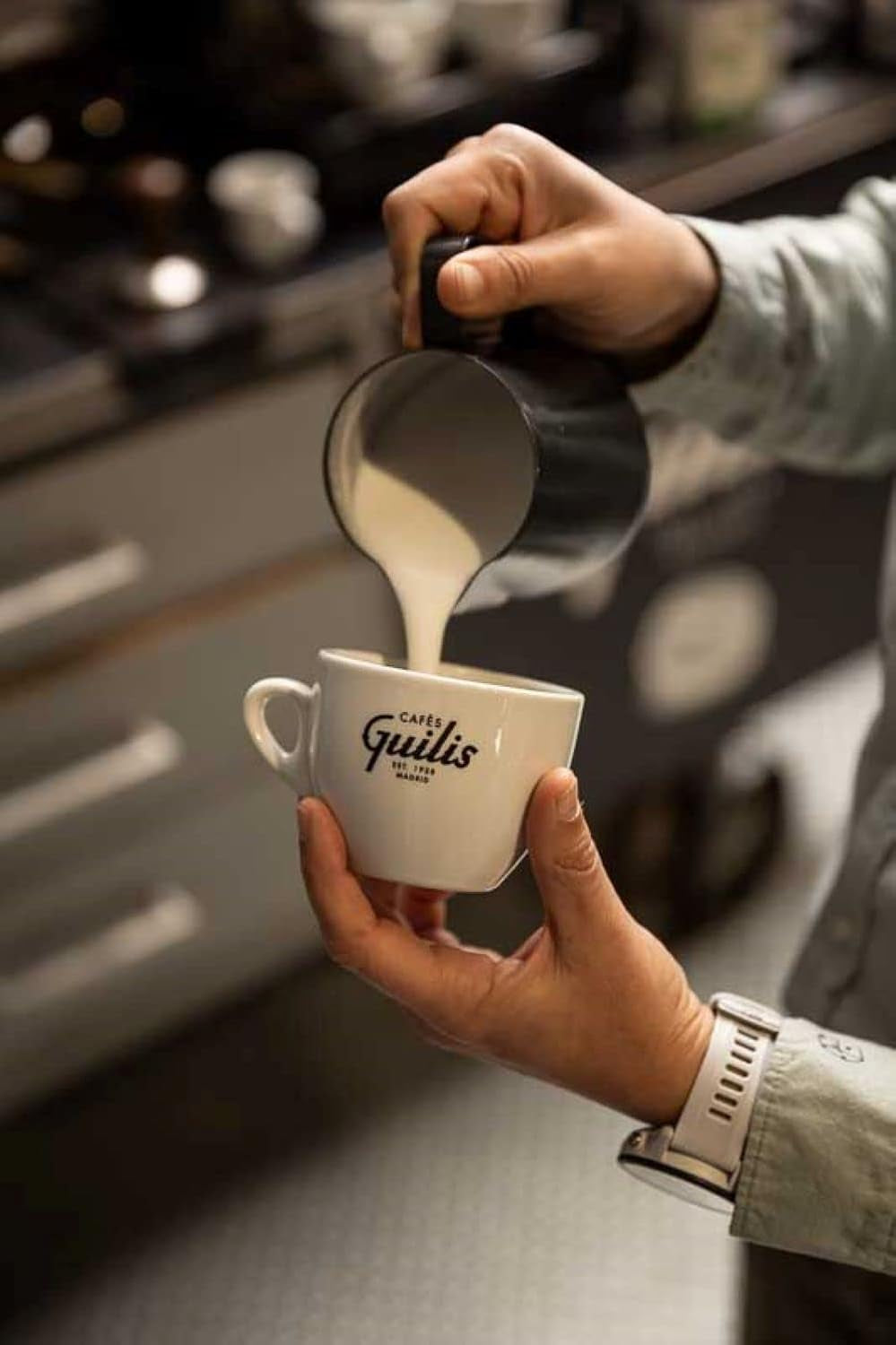 CAFES GUILIS 1928 ÓTA AMANTES DEL CAFÉ - Koffeinmentes Arabica kávébab 1 kg Coffee Naty Shop