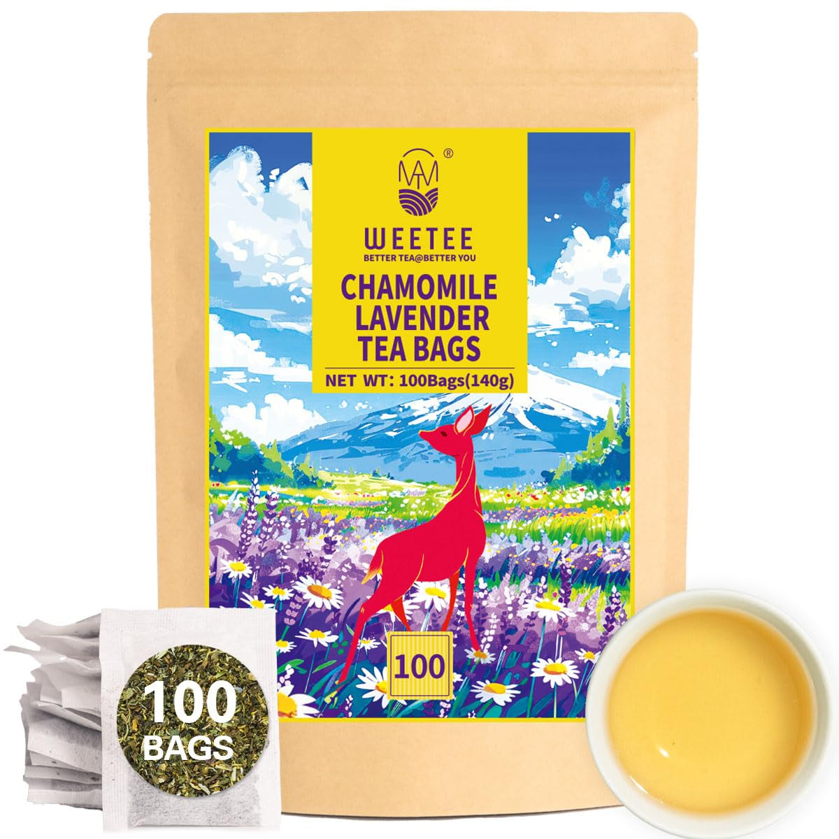 WEETEE Pliculețe de ceai cu turmeric, ghimbir și scorțișoară, 2 g x 100 bucăți Pliculețe de ceai cu turmeric, ghimbir și scorțișoară, ceai cald, picant și ușor dulce cu turmeric și ghimbir, bogat în antioxidanți, ceai cu mirodenii fără cofeină