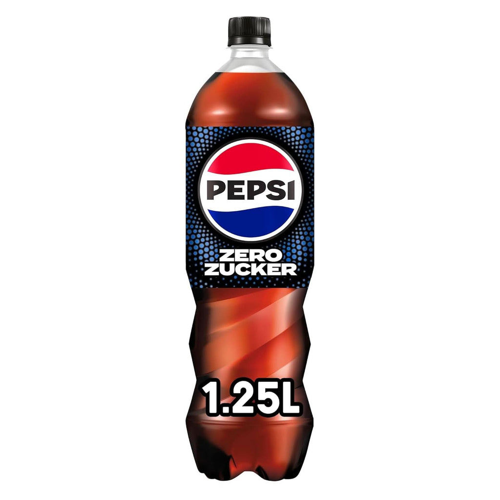 Pepsi Zero Sugar, Băutura răcoritoare fără zahăr, cola cofeinizată, set 6 x 1,25 litri Bauturi fara alcool Naty Shop